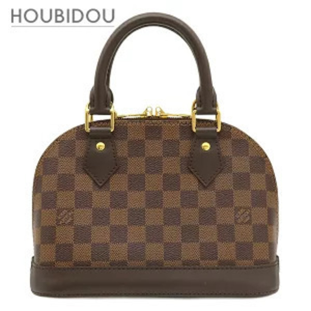 Louis Vuitton Alma bag Damier canvas Ebene Brown shoulder handbag